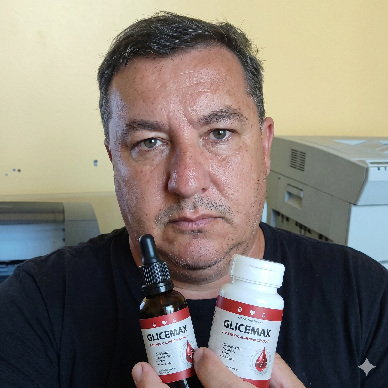 Roberto Lima com Glicemax
