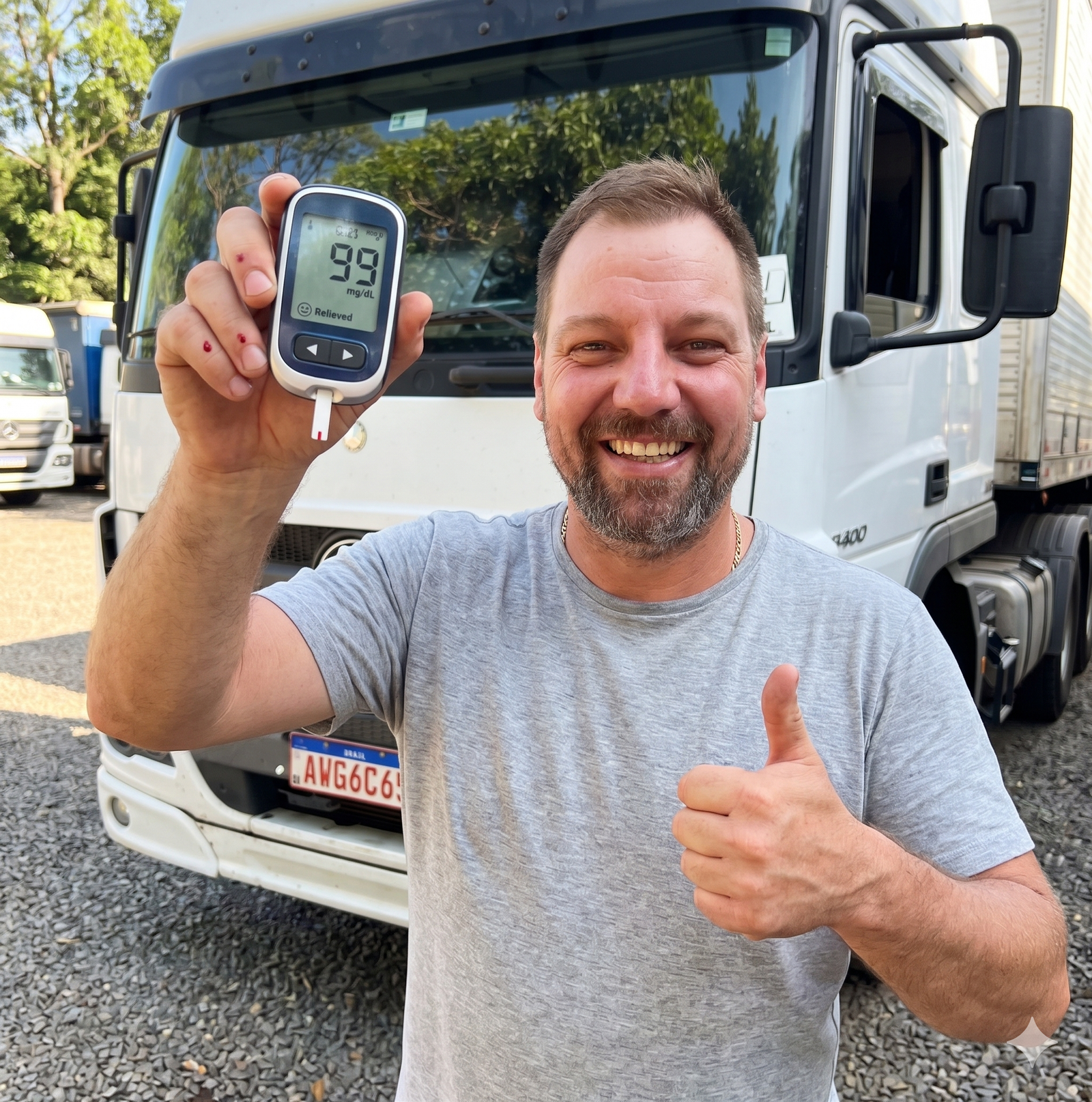 Fernando Souza com Glicemax